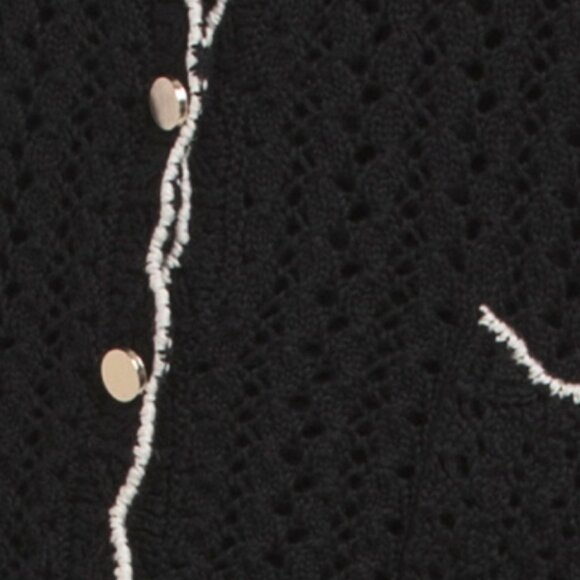 GEMMA+ JANE Scallop Edge Open Stitch Cardigan - Picture 3 of 3